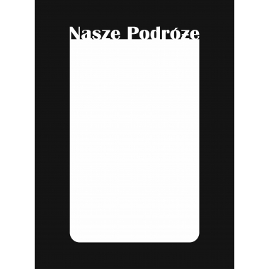 Tablica magnetyczna na magnesy Nasze Podróże #5 - 60x100cm